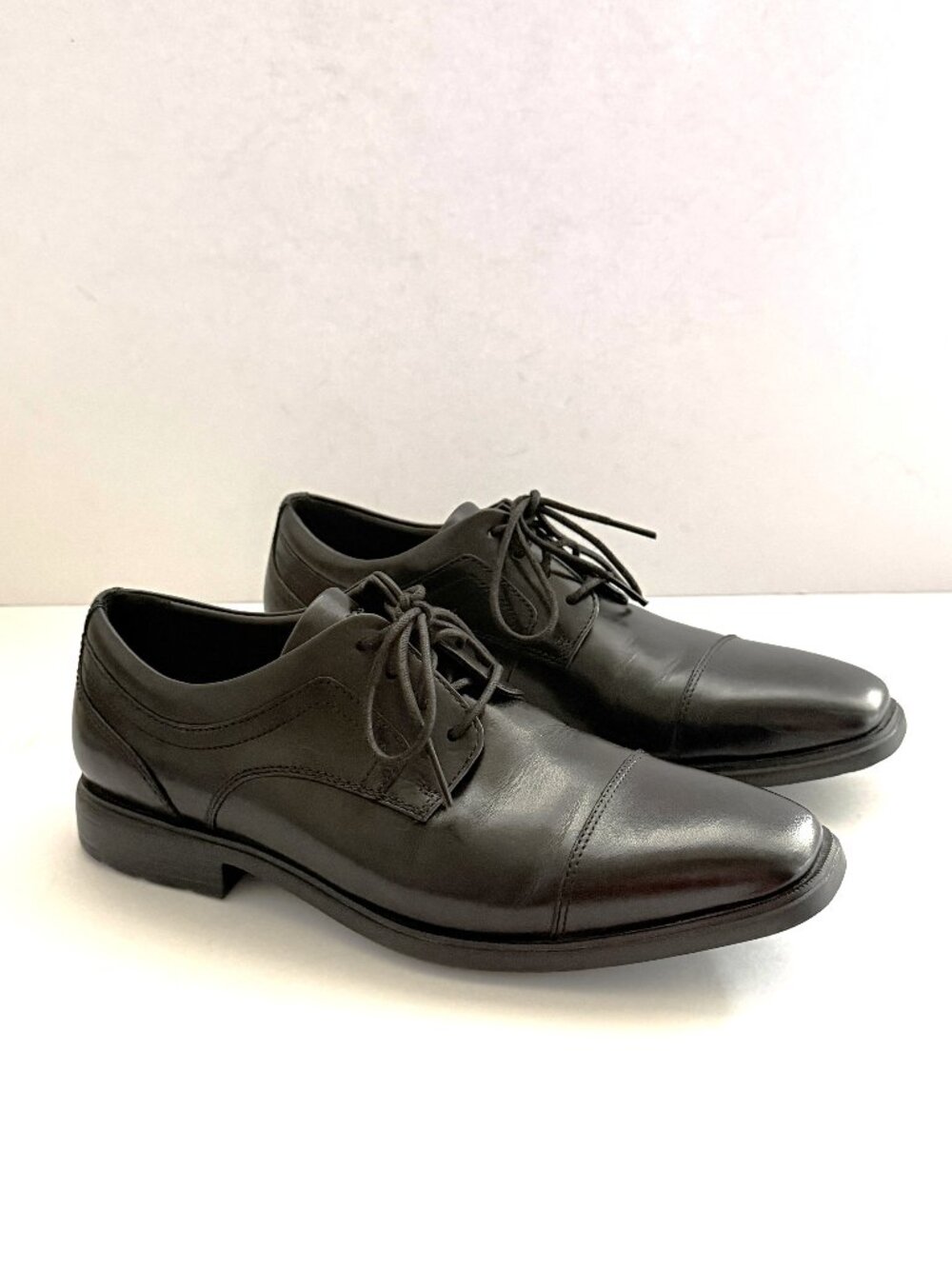 Rockport DresSports Business 2 Captoe Oxfords 8M Black Leather Lightweight